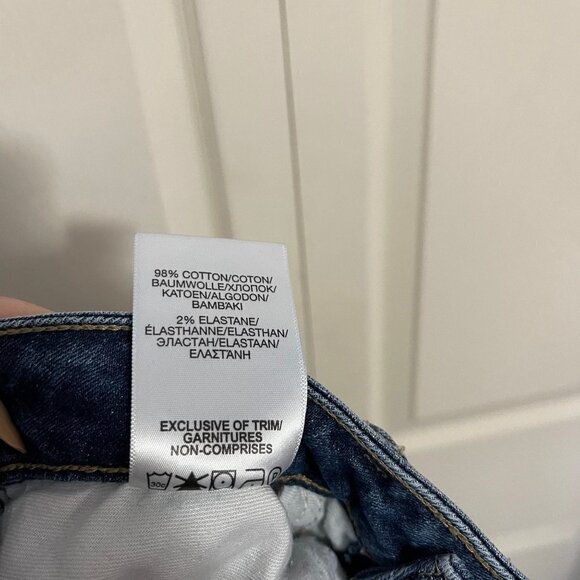 Silver Company Womens Distressed Dark Wash Aiko Skinny Raw Hem Jeans Size 26 26 - Picture 9 of 11